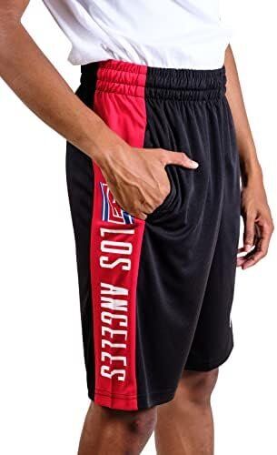 Ultra Game NBA Los Angeles Clippers Soft Workout Basketball Training Shorts 3 Ultra Game NBA Los Angeles Clippers Soft Workout Basketball Training Shorts - Image 3