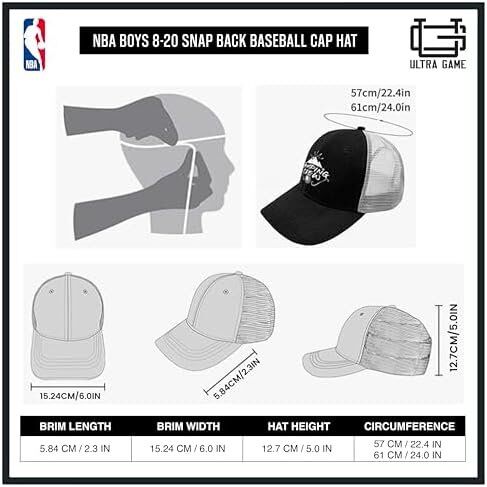 Ultra Game NBA San Antonio Spurs Boys 8-20 Snap Back 3D Embroidered Team Logo Hat 6 Ultra Game NBA San Antonio Spurs Boys 8-20 Snap Back 3D Embroidered Team Logo Hat - Image 6