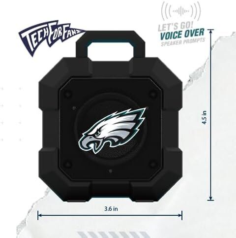 SOAR NHL Winnipeg Jets ShockBox LED Wireless Bluetooth Speaker 3 SOAR NHL Winnipeg Jets ShockBox LED Wireless Bluetooth Speaker - Image 3