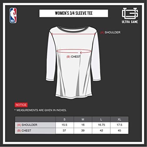 Ultra Game NBA Los Angeles Clippers Women's T Raglan Baseball 3/4 Long Sleeve Tee Shirt 8 Ultra Game NBA Los Angeles Clippers Women's T Raglan Baseball 3/4 Long Sleeve Tee Shirt - Image 8