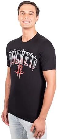 Ultra Game NBA Houston Rockets Arched Plexi Short Sleeve T-Shirt 2 Ultra Game NBA Houston Rockets Arched Plexi Short Sleeve T-Shirt - Image 2