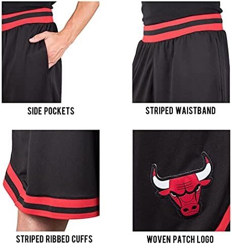 Ultra Game NBA Chicago Bulls Men's Active Knit Basketball Training Shorts 3 Ultra Game NBA Chicago Bulls Men's Active Knit Basketball Training Shorts - Image 3