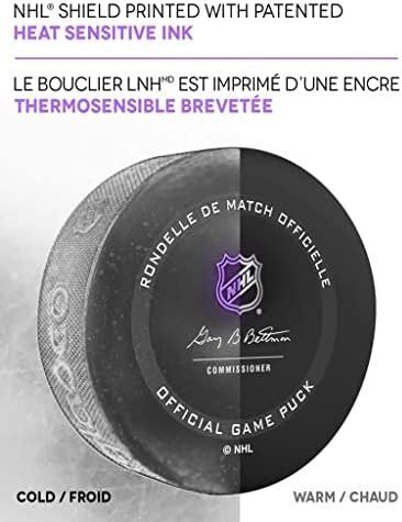 New Jersey Devils Official Game Hockey Puck with Holder 3 New Jersey Devils Official Game Hockey Puck with Holder - Image 3