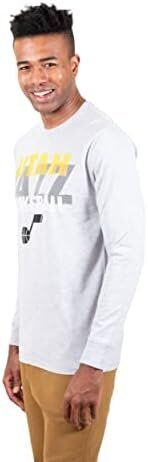 Ultra Game NBA Utah Jazz Men's Super Soft Supreme Long Sleeve T-Shirt 3 Ultra Game NBA Utah Jazz Men's Super Soft Supreme Long Sleeve T-Shirt - Image 3