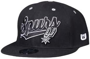 Ultra Game NBA Boys 8-20 Snap Back 3D Embroidered Team Logo Baseball Cap Hat