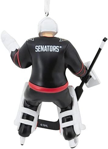 Hallmark NHL Ottawa Senators Goalie Christmas Ornament 2 Hallmark NHL Ottawa Senators Goalie Christmas Ornament - Image 2