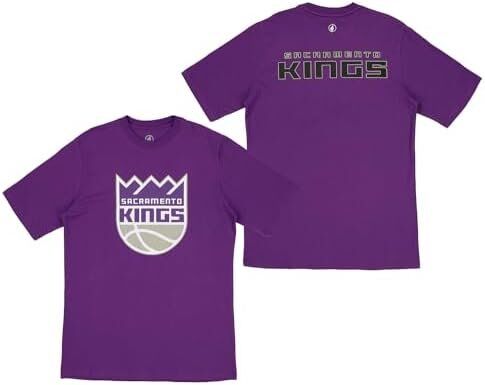 Men's NBA Sacramento Kings Logo Premium Short Sleeve T-Shirt 1 Men's NBA Team Color, Name and Logo Premium Short Sleeve T-Shirt