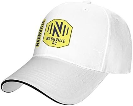 Nashville Sc Grommet Banner Sandwich Cap Unisex Classic Baseball Capunisex Adjustable Casquette Dad Hat White