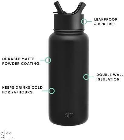 Simple Modern NBA Water Bottle with Straw Lid | 32oz Thermos - All Teams 4 Simple Modern NBA Water Bottle with Straw Lid | 32oz Thermos - All Teams - Image 4