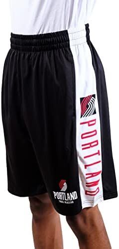 Ultra Game NBA Portland Trailblazers Soft Workout Training Shorts 4 Ultra Game NBA Portland Trailblazers Soft Workout Training Shorts - Image 4