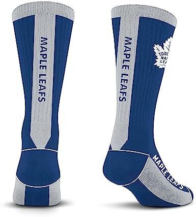 For Bare Feet NHL Toronto Maple Leafs MVP Crew Sock 2 For Bare Feet NHL Toronto Maple Leafs MVP Crew Sock - Image 2