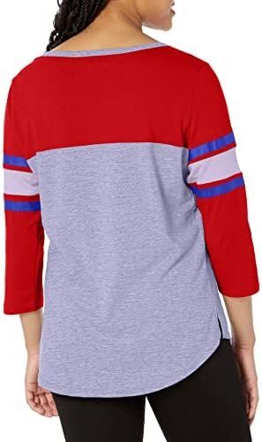 Ultra Game NBA Los Angeles Clippers Women's T Raglan Baseball 3/4 Long Sleeve Tee Shirt 3 Ultra Game NBA Los Angeles Clippers Women's T Raglan Baseball 3/4 Long Sleeve Tee Shirt - Image 3