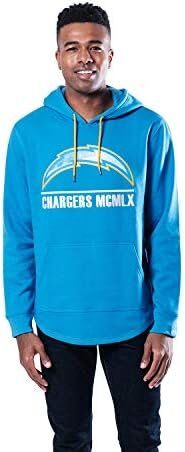 Ultra Game Men's NFL Los Angeles Chargers Soft Fleece Embroidered Hoodie Sweatshirt 1 Ultra Game Men's NFL Soft Fleece Embroidered Hoodie Sweatshirt