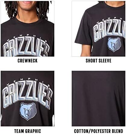 Ultra Game NBA Memphis Grizzlies Arched Plexi Short Sleeve T-Shirt 6 Ultra Game NBA Memphis Grizzlies Arched Plexi Short Sleeve T-Shirt - Image 6