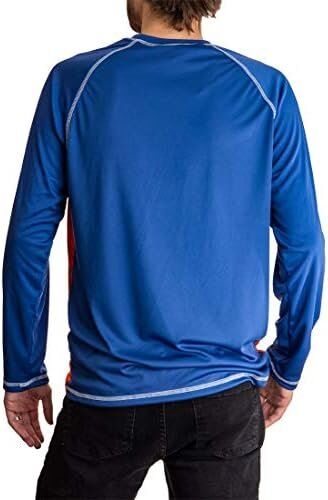 NHL Edmonton Oilers Long Sleeve Performance Active Wear Rash Guard Shirt 2 NHL Edmonton Oilers Long Sleeve Performance Active Wear Rash Guard Shirt - Image 2