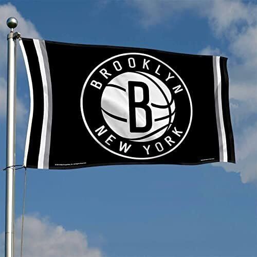 NBA New Jersey Nets Flag 3x5 Banner 3 NBA New Jersey Nets Flag 3x5 Banner - Image 3