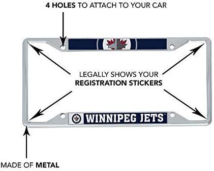 NHL Winnipeg Jets Team Metal License Plate Frames 4 NHL Winnipeg Jets Team Metal License Plate Frames - Image 4