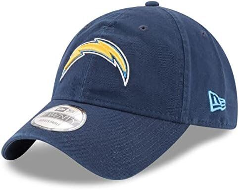 New Era NFL Los Angeles Chargers Core Classic 9TWENTY Adjustable Hat 1 New Era NFL Core Classic 9TWENTY Adjustable Hat Cap One Size Fits All