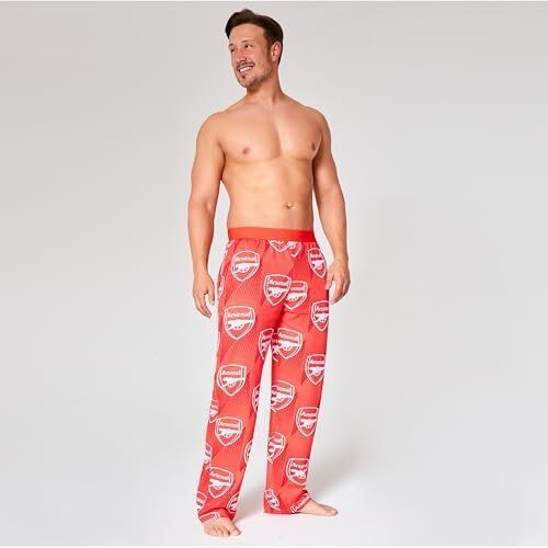 Arsenal F.C. Mens Pyjama Bottoms Comfy Nightwear 2 Arsenal F.C. Mens Pyjama Bottoms Comfy Nightwear - Image 2