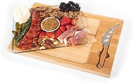 PICNIC TIME NHL Edmonton Oilers Icon Glass Top Cutting Board and Knife Set 6 PICNIC TIME NHL Edmonton Oilers Icon Glass Top Cutting Board and Knife Set - Image 6