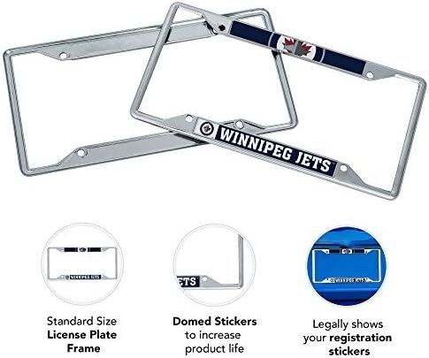 NHL Winnipeg Jets Team Metal License Plate Frames 3 NHL Winnipeg Jets Team Metal License Plate Frames - Image 3