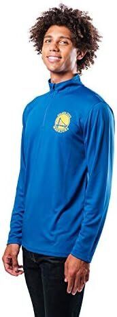 Ultra Game NBA Golden State Warriors Soft Quarter Zip Long Sleeve T-Shirt 3 Ultra Game NBA Golden State Warriors Soft Quarter Zip Long Sleeve T-Shirt - Image 3