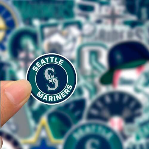 25 PCS MLB Seattle Mariners Baseball Stickers 2 25 PCS MLB Seattle Mariners Baseball Stickers - Image 2
