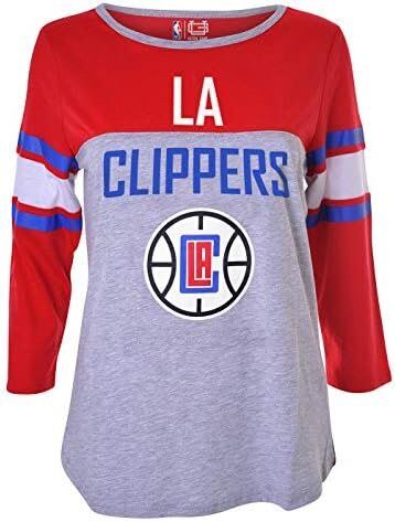 Ultra Game NBA Los Angeles Clippers Women's T Raglan Baseball 3/4 Long Sleeve Tee Shirt 5 Ultra Game NBA Los Angeles Clippers Women's T Raglan Baseball 3/4 Long Sleeve Tee Shirt - Image 5
