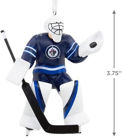 Hallmark NHL Winnipeg Jets Goalie Christmas Ornament 4 Hallmark NHL Winnipeg Jets Goalie Christmas Ornament - Image 4