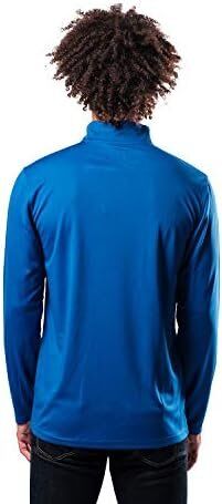 Ultra Game NBA Golden State Warriors Soft Quarter Zip Long Sleeve T-Shirt 2 Ultra Game NBA Golden State Warriors Soft Quarter Zip Long Sleeve T-Shirt - Image 2
