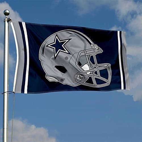 NFL Dallas Cowboys New Helmet Grommet Pole Flag 3 NFL Dallas Cowboys New Helmet Grommet Pole Flag - Image 3