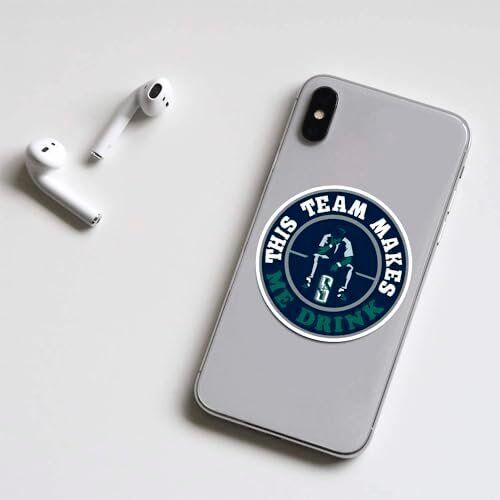 25 PCS MLB Seattle Mariners Baseball Stickers 3 25 PCS MLB Seattle Mariners Baseball Stickers - Image 3