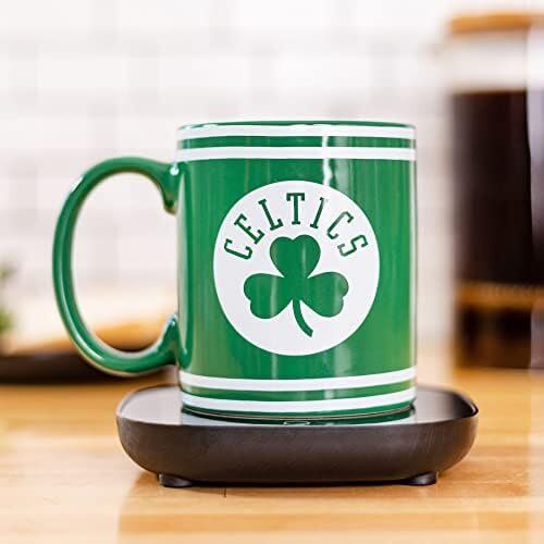 Uncanny Brands NBA Boston Celtics Logo Mug Warmer with Mug 4 Uncanny Brands NBA Boston Celtics Logo Mug Warmer with Mug - Image 4