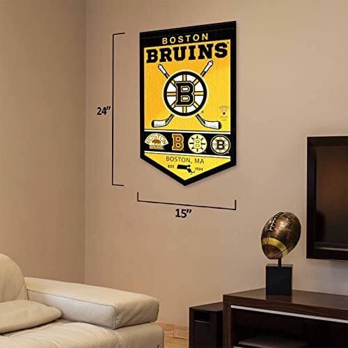 NHL Boston Bruins Heritage History Banner Pennant 3 NHL Boston Bruins Heritage History Banner Pennant - Image 3