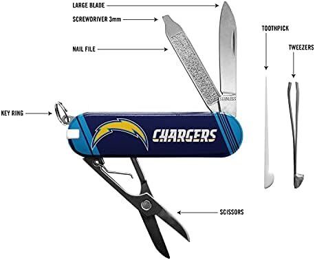 The Sports Vault NFL Los Angeles Chargers Essential Pocket Multi-Tool 2 The Sports Vault NFL Los Angeles Chargers Essential Pocket Multi-Tool - Image 2