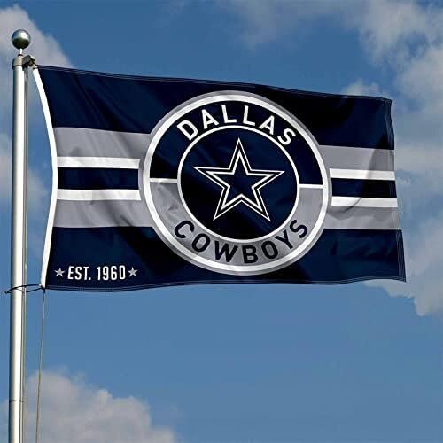 NFL Dallas Cowboys Patch Button Circle Logo Flag Large 3x5 Banner 3 NFL Dallas Cowboys Patch Button Circle Logo Flag Large 3x5 Banner - Image 3