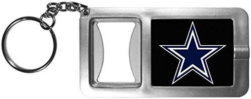 Siskiyou Sports NFL Dallas Cowboys Flashlight Key Chain With Bottle Opener 1 Siskiyou Sports NFL unisex-adult Flashlight Key Chain With Bottle Opener