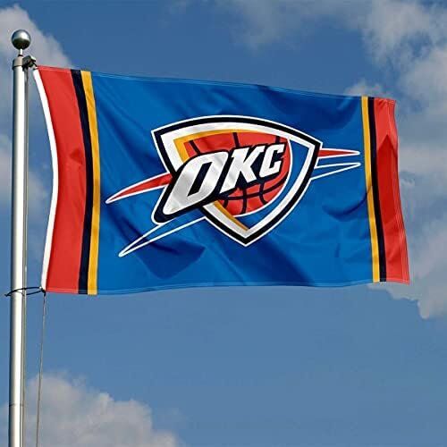 NBA Oklahoma City Thunder Flag 3x5 Banner 3 NBA Oklahoma City Thunder Flag 3x5 Banner - Image 3