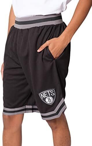 Ultra Game NBA Brooklyn Nets Active Knit Training Shorts 4 Ultra Game NBA Brooklyn Nets Active Knit Training Shorts - Image 4