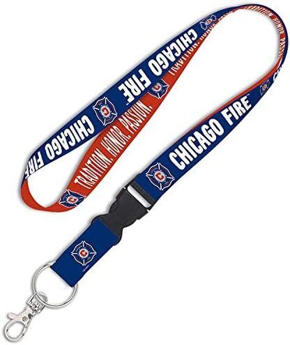 Wincraft Chicago Fire FC Lanyard with Detachable Buckle 1 Wincraft Soccer Lanyard with Detachable Buckle