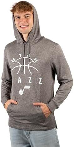 Ultra Game NBA Utah Jazz Soft Lightweight Pullover Hoodie Sweatshirt 3 Ultra Game NBA Utah Jazz Soft Lightweight Pullover Hoodie Sweatshirt - Image 3