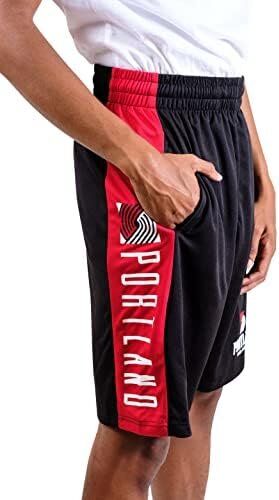 Ultra Game NBA Portland Trailblazers Soft Workout Training Shorts 3 Ultra Game NBA Portland Trailblazers Soft Workout Training Shorts - Image 3