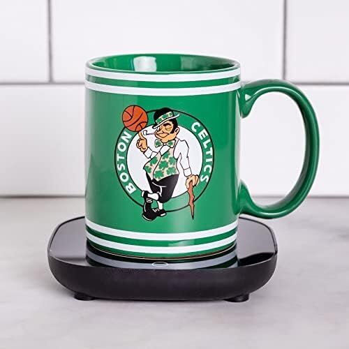 Uncanny Brands NBA Boston Celtics Logo Mug Warmer with Mug 2 Uncanny Brands NBA Boston Celtics Logo Mug Warmer with Mug - Image 2