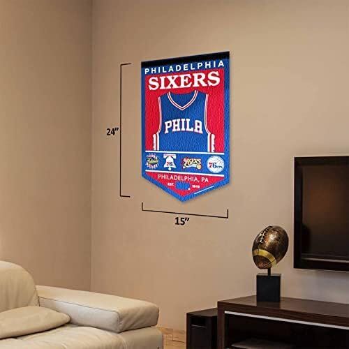 NBA Philadelphia 76ers Heritage History Banner Pennant 3 NBA Philadelphia 76ers Heritage History Banner Pennant - Image 3