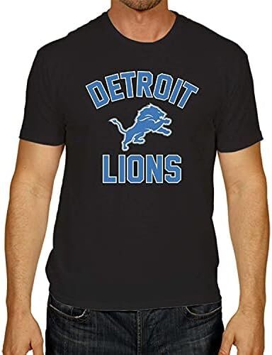 Team Fan Apparel NFL Detroit Lions Gameday T-Shirt 1 Team Fan Apparel NFL Adult Gameday T-Shirt - Cotton Blend - Tagless - Semi-Fitted - Unleash Your Team Spirit During Game Day