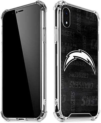 Skinit NFL Los Angeles Chargers Clear Phone Case Compatible iPhone XR 1 Skinit Clear Phone Case Compatible with iPhone XR - Officially Licensed NFL Los Angeles Chargers Black & White Design