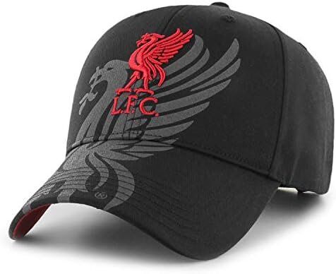 Liverpool FC Black/Grey Crest unisex-adult Cap - Authentic EPL Merchandise