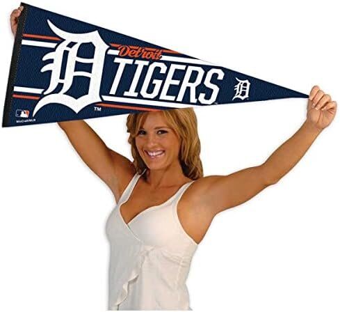 WinCraft MLB Detroit Tigers Baseball Large Pennant 4 WinCraft MLB Detroit Tigers Baseball Large Pennant - Image 4