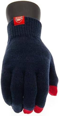 Arsenal FC Adult Knitted Gloves - Touchscreen Compatible - Authentic EPL 2 Arsenal FC Adult Knitted Gloves - Touchscreen Compatible - Authentic EPL - Image 2