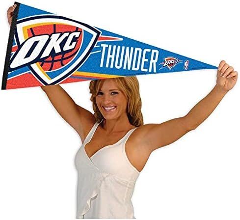 NBA Oklahoma City Thunder Pennant Full Size 12 in X 30 in 4 NBA Oklahoma City Thunder Pennant Full Size 12 in X 30 in - Image 4